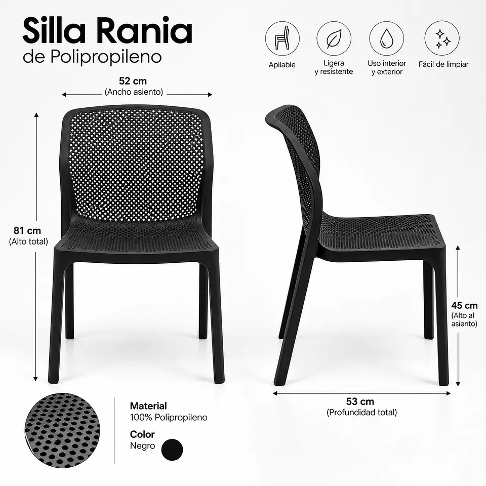Silla Rania de Polipropileno 11