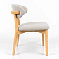 Silla Cesna de Madera Tapiz de Lino  - Miniatura 2