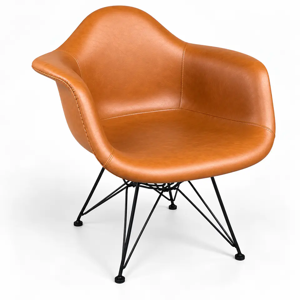 Sitial Eames Ecocuero Café 3