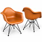 Sitial Eames Ecocuero Café - Miniatura 7