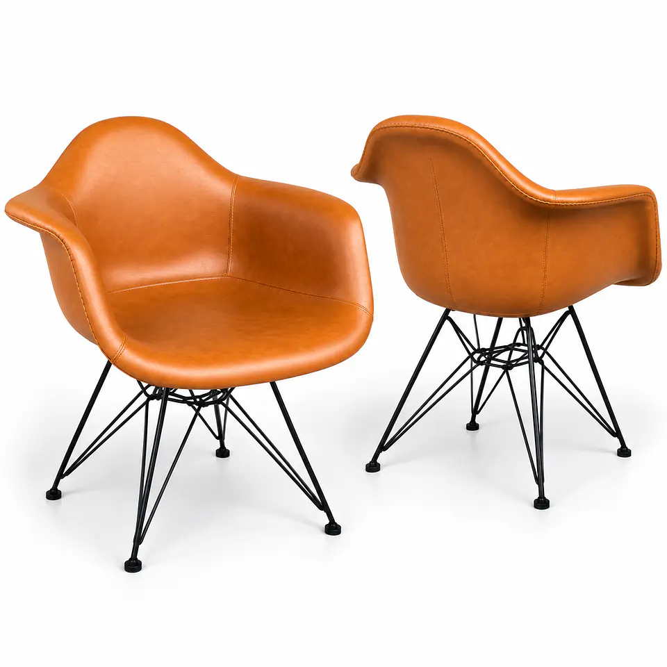 Sitial Eames Ecocuero Café 7