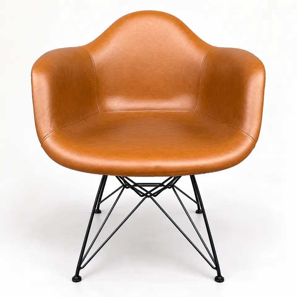 Sitial Eames Ecocuero Café 1