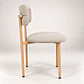 Set de Comedor Redondo Ohmioh de Madera + 4 Sillas Kana de Lino - Miniatura 7