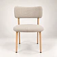 Set de Comedor Redondo Ohmioh de Madera + 4 Sillas Kana de Lino - Miniatura 5
