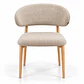 Silla Cesna Top Oak Lino Beige - Miniatura 1