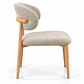 Silla Cesna Top Oak Lino Beige - Miniatura 2