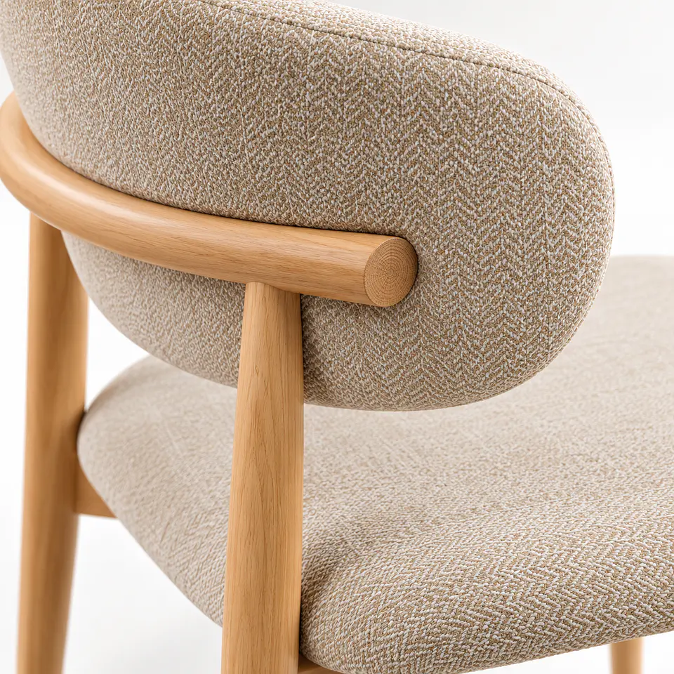 Silla Cesna Top Oak Lino Beige 8