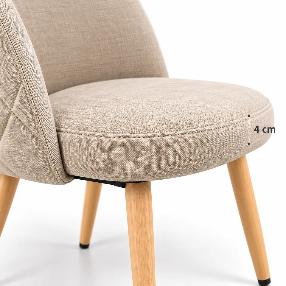 Silla Berna Top Oak Soft Touch de Lino 3