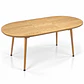 Comedor Extensible Wood 2 en 1 140x80cm a 180x80cm + Sillas Kana Lino Greige - Miniatura 5