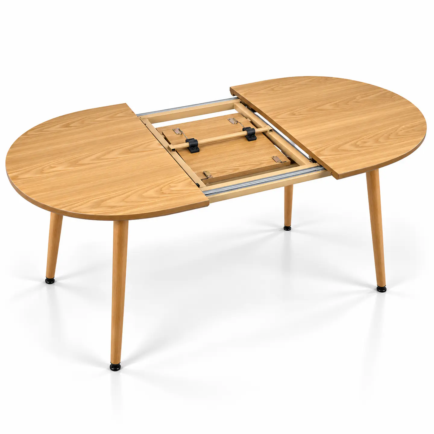 Comedor Extensible Wood 2 en 1 140x80cm a 180x80cm + Sillas Berna Top Soft Touch 24