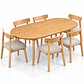 Comedor Extensible Wood 2 en 1 + Sillas Yuan de Madera - Miniatura 1