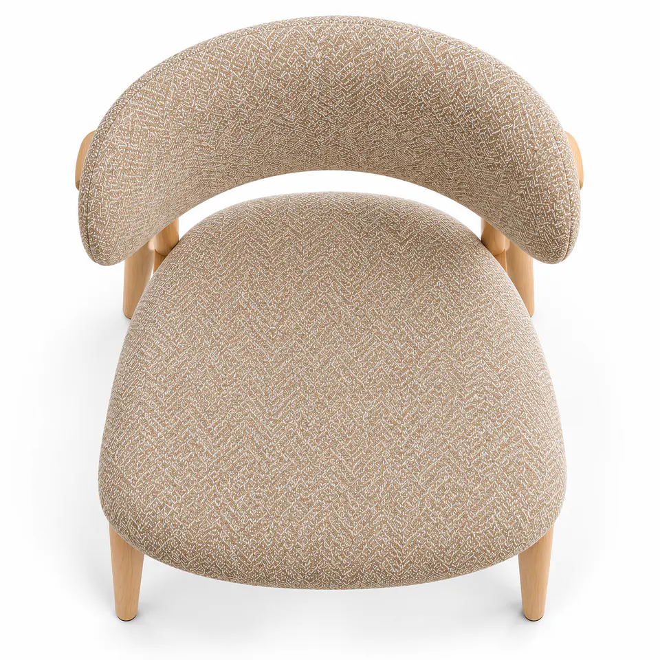 Comedor Extensible Wood 2 en 1 + Sillas Cesna Top Lino Beige Soft Touch 7