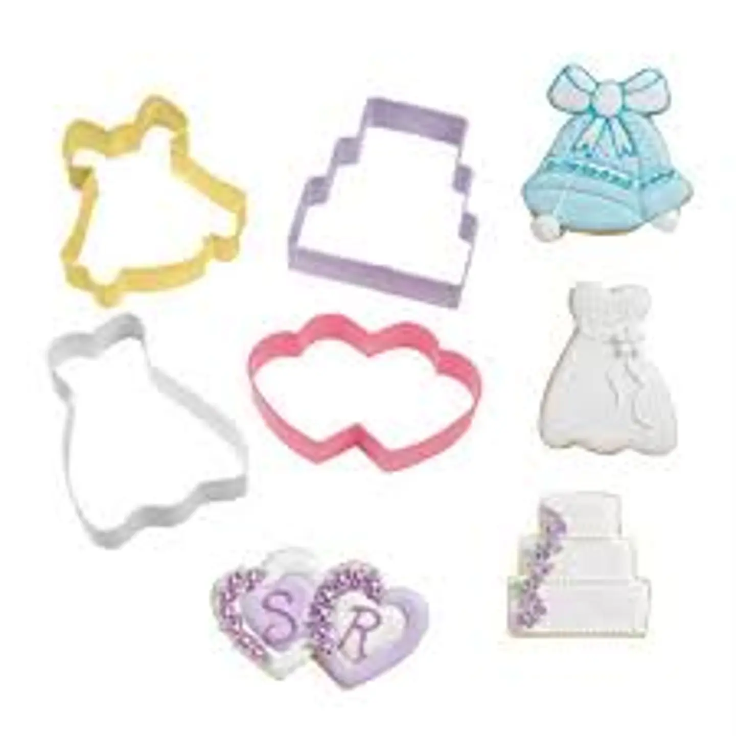  Jgo. 4 cortadores p/galletas boda 2308-1071 1