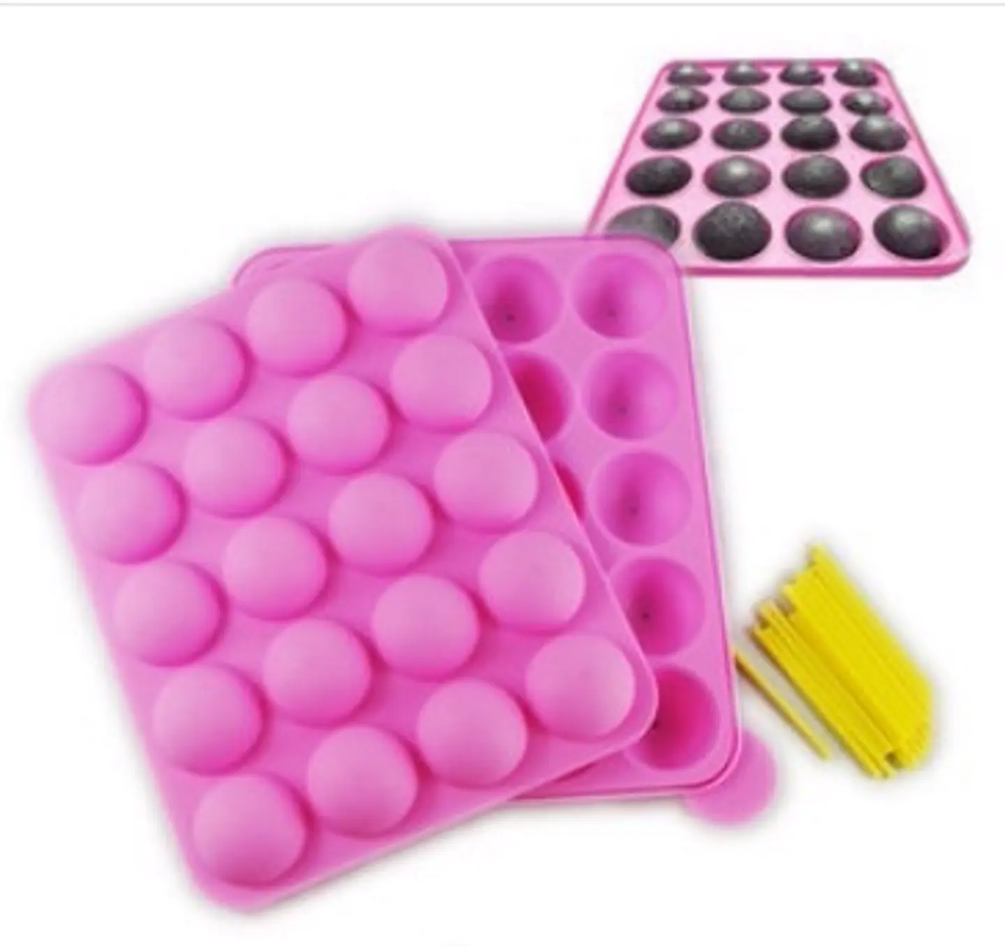  Molde de silicon lollypop 20 cavidades  4-1682 1