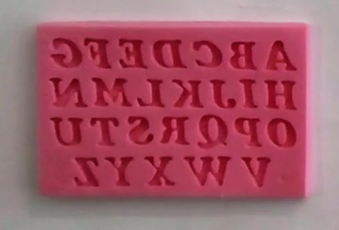  Molde de silicon ABC Mayuscula mini  MSC128