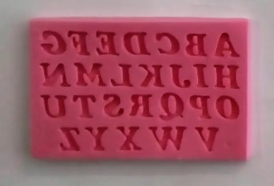  Molde de silicon ABC Mayuscula mini  MSC128 1