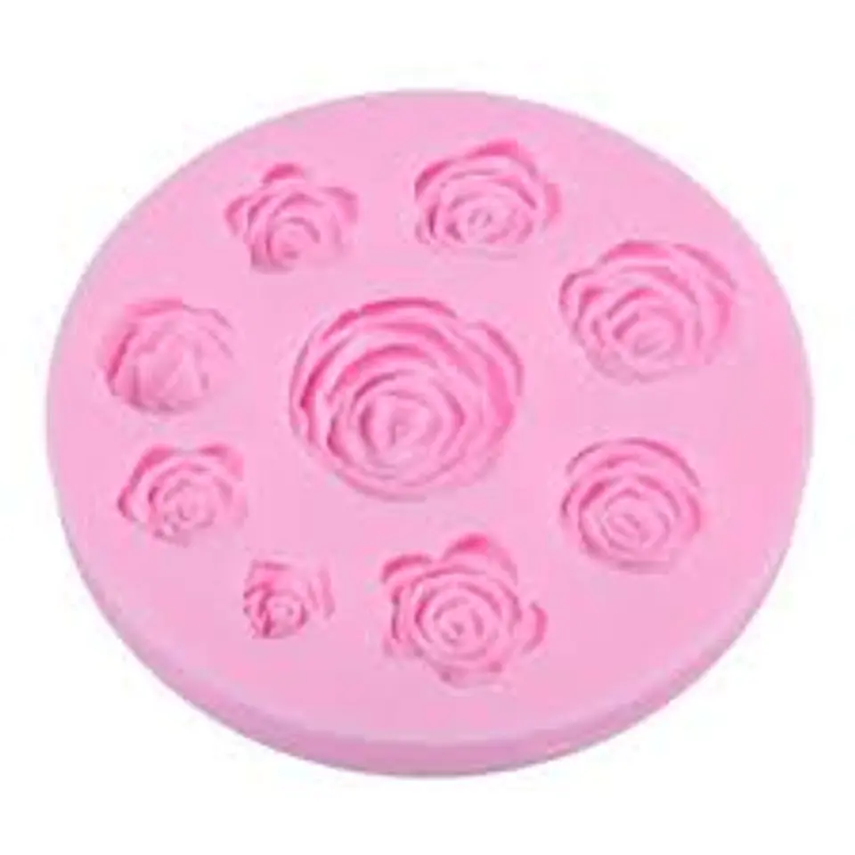  Molde de silicon Rosas x9  MSC101 1