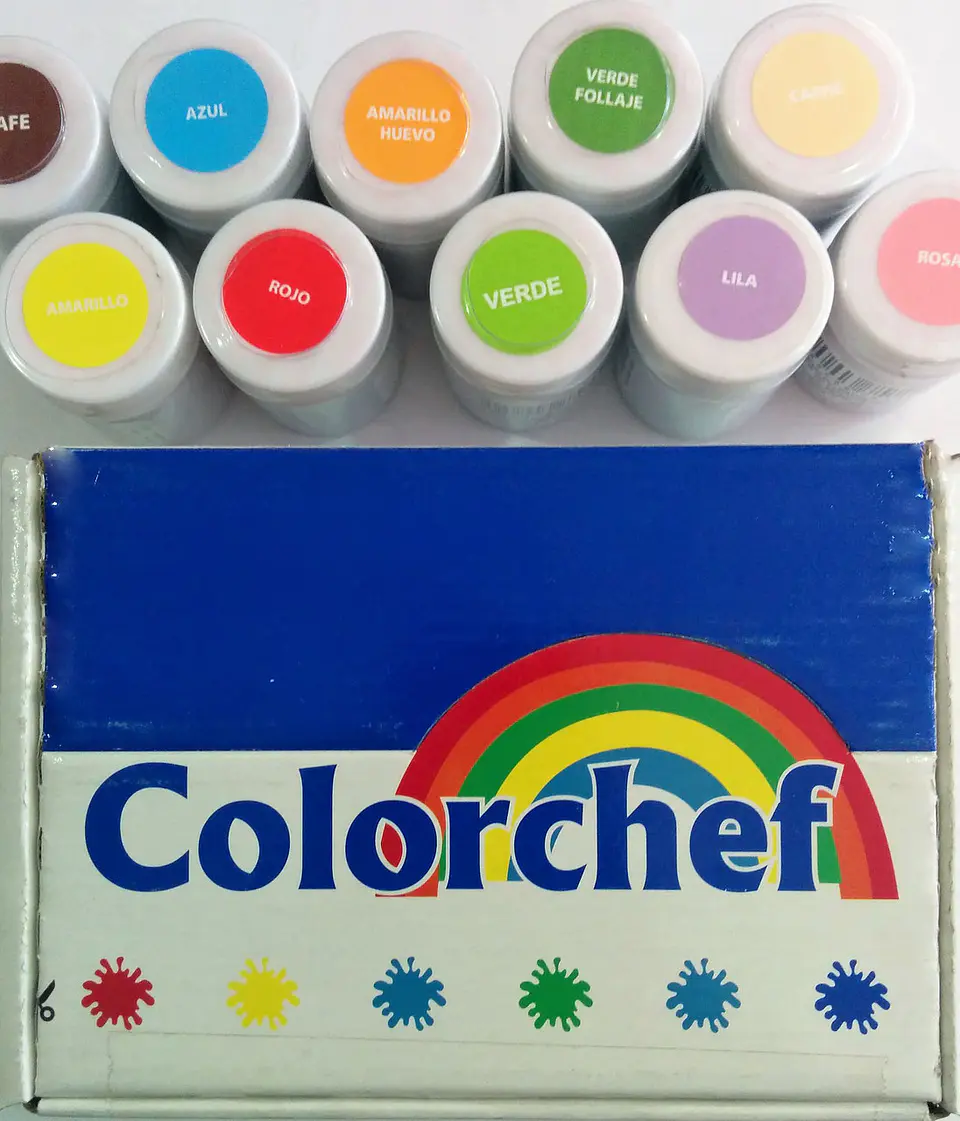  Color en pasta Colorchef 50g Rosa 1