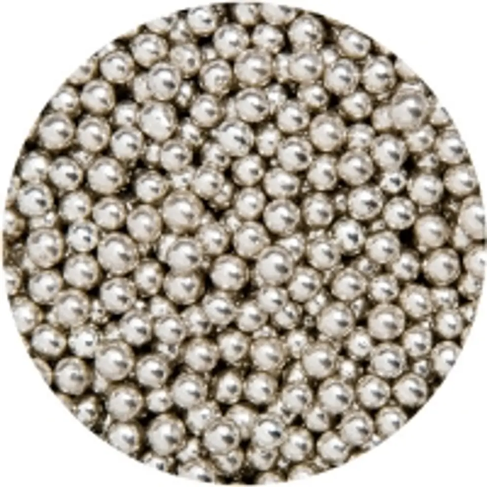  Perlas dec. azucar plata mediana Kilogramo AMB-33016 1