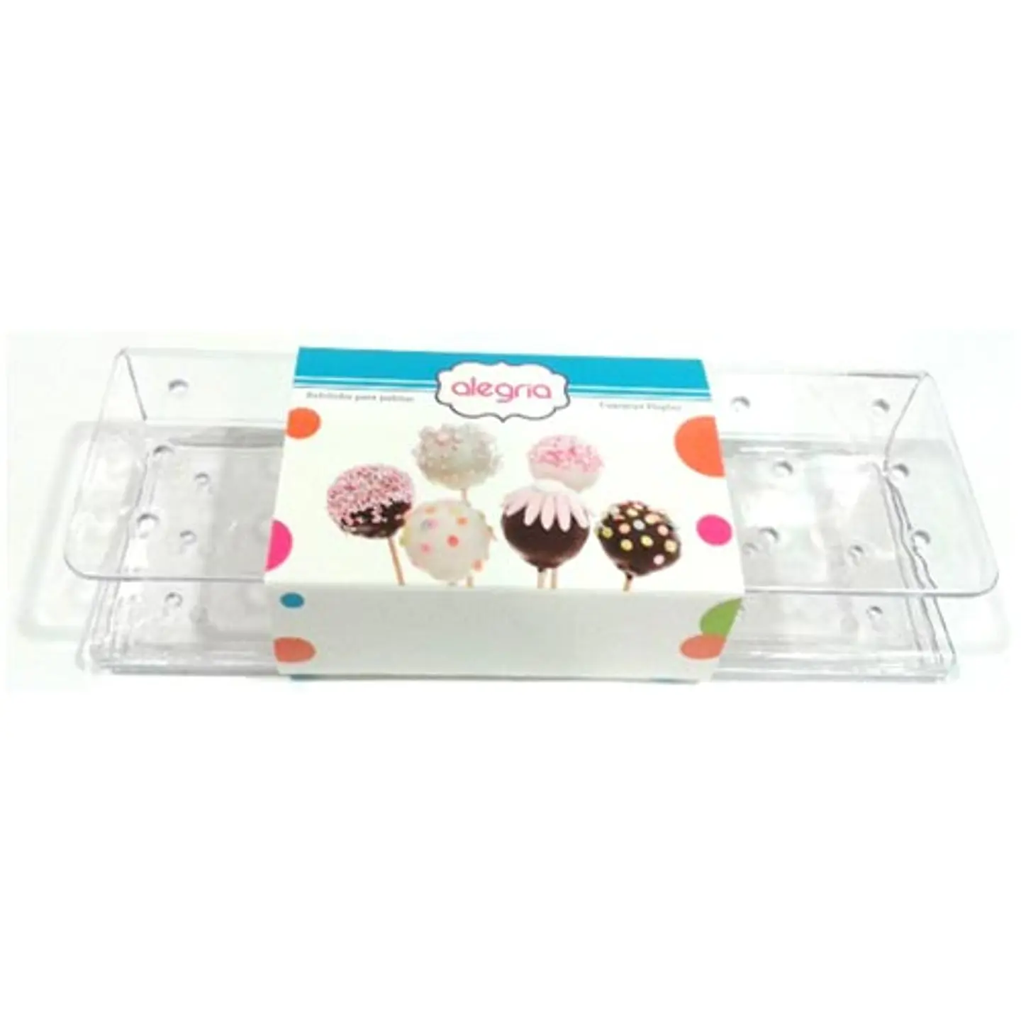  Exhibidor 19 cakepops plast/trans 24X8 cm 4-1986 1