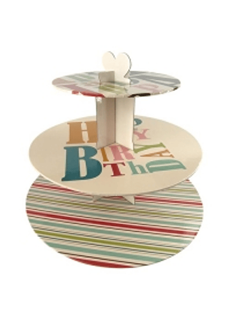 Base para pastelitos, cupcakes Happy Birthday