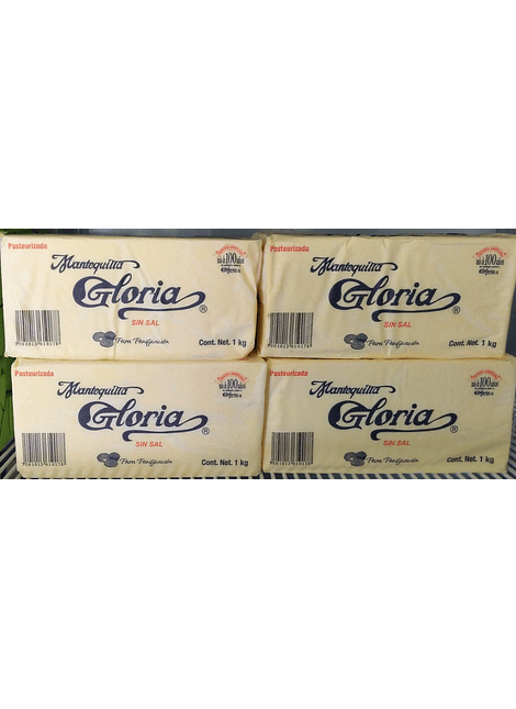 Mantequilla Gloria blanca 1 kg