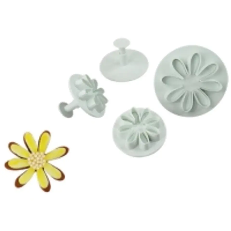  Jgo cortador eyector flor 8 petalos 4 Pieza  63-104 1