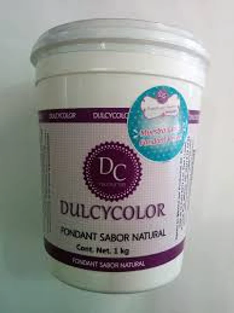  Fondant Natural Dulcycolor BOTE 1 Kilogramo