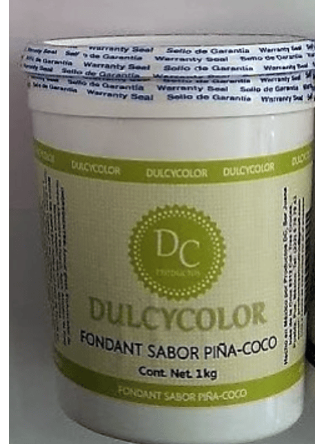 Fondant Dulcycolor Sabor Piña Coco 1 Kg