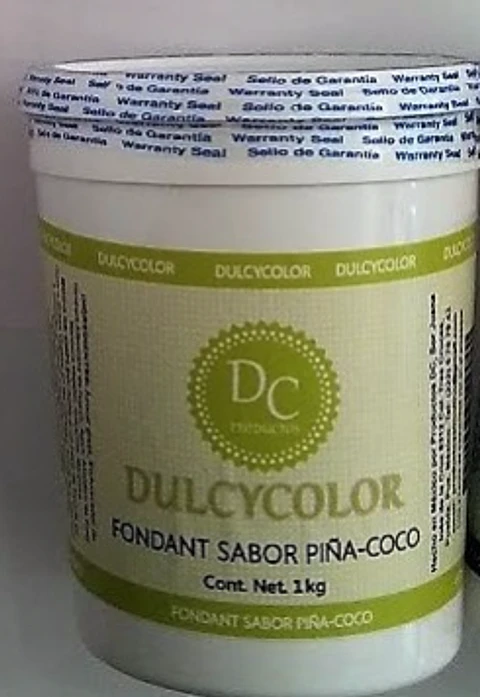  Fondant Dulcycolor Sabor Pi?a Coco 1 Kilogramo