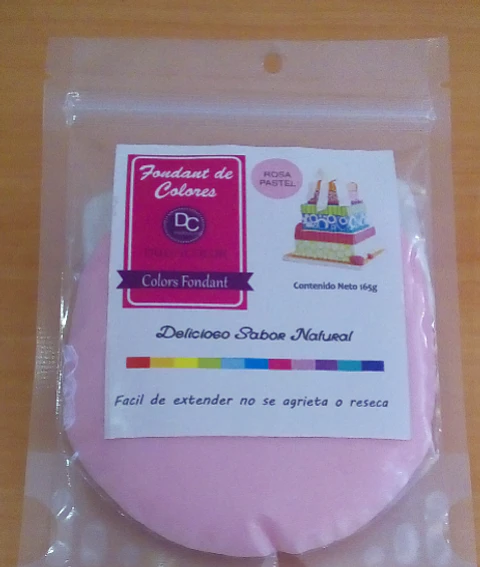  Fondant color rosa 165g
