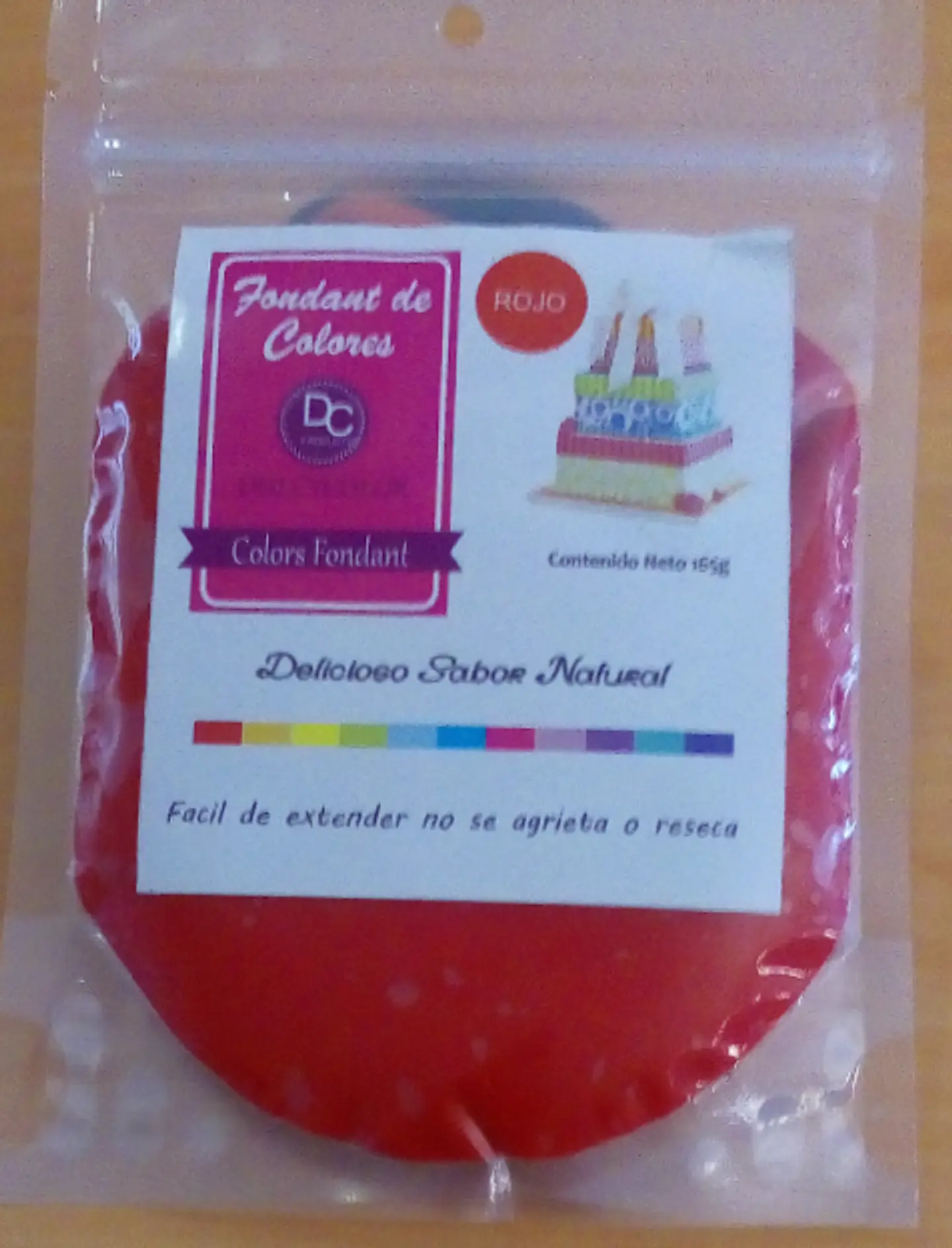 Fondant color rojo rojo 165g 1