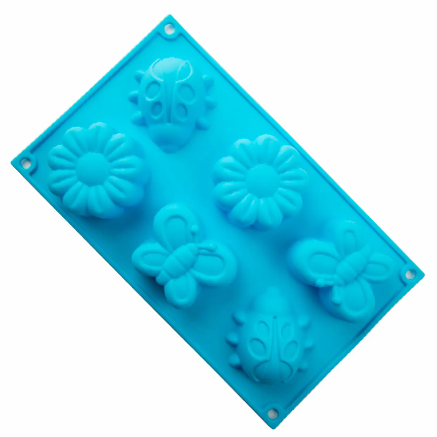  Molde de silicon con formas de flores mariposa y catarina 6 1