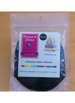 Fondant color negro 165g