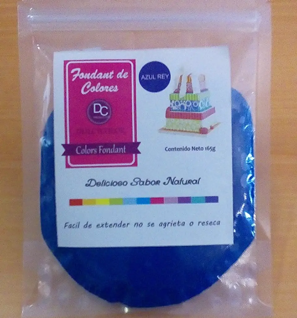  Fondant color azul rey 165g 1