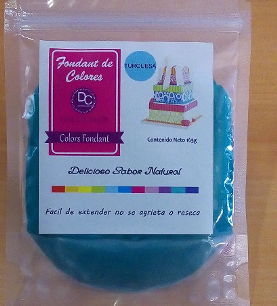  Fondant color turquesa 165g 1