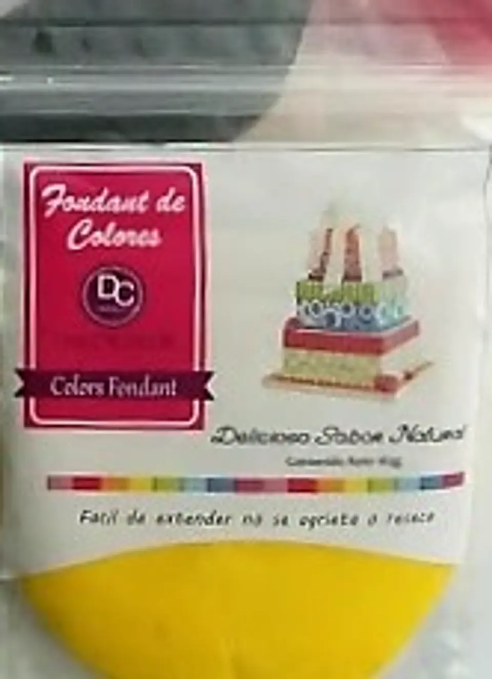  Fondant color amarillo 165g 1