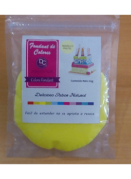 Fondant amarillo pastel 165 gr