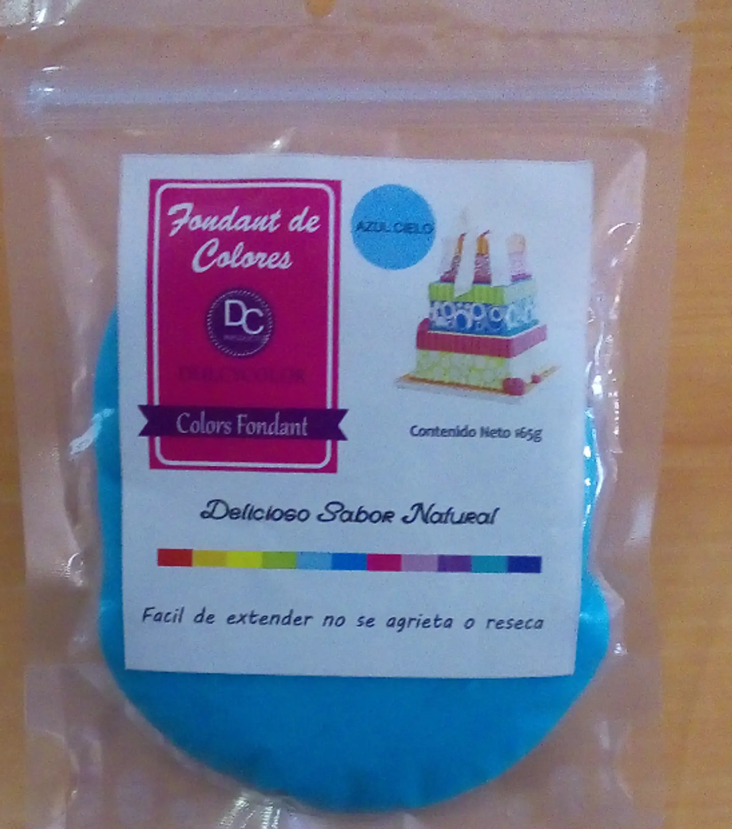  Fondant Dulycolor 165g Azul cielo 1