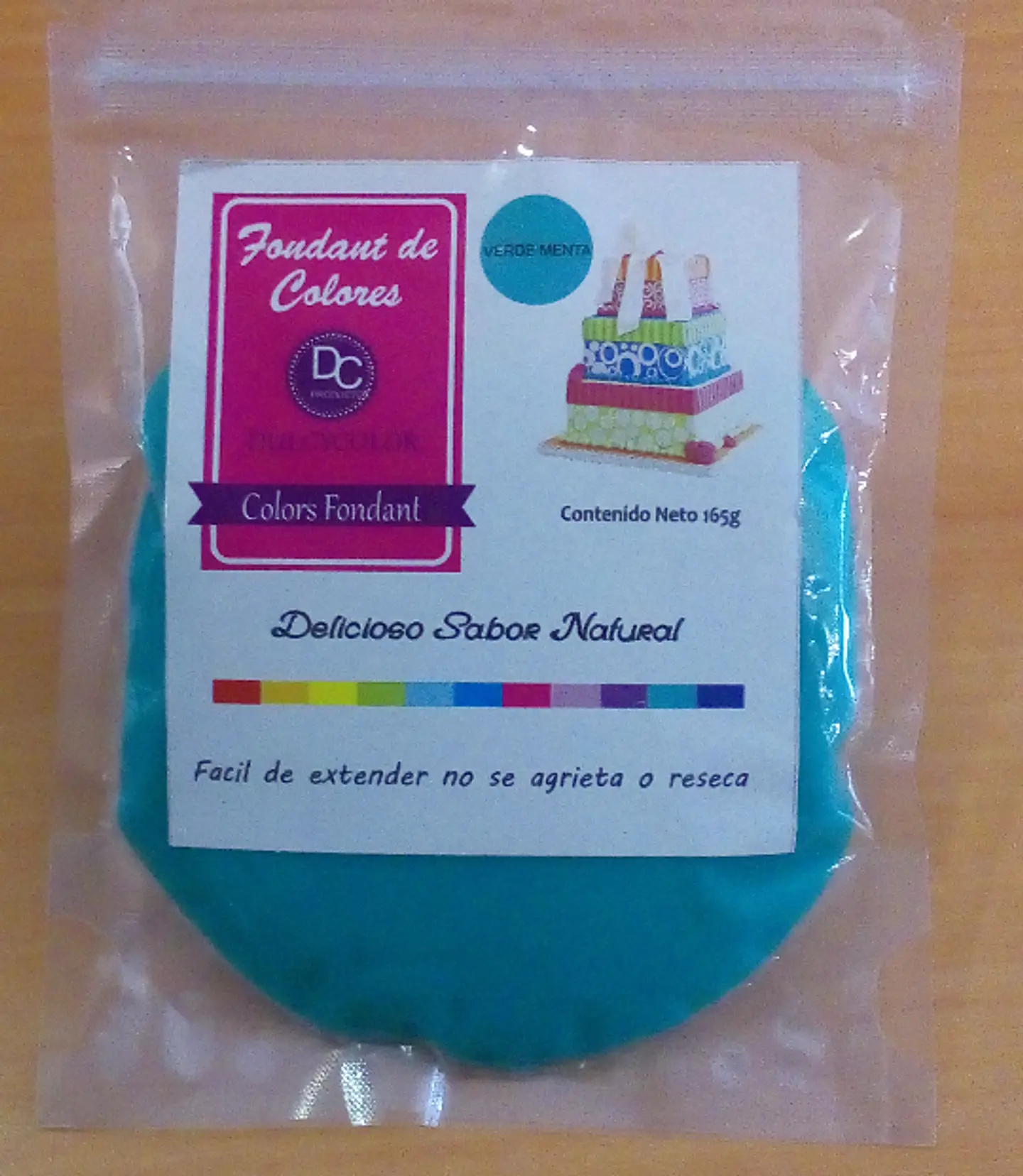  Fondant Dulcycolor 165g Verde Menta 1