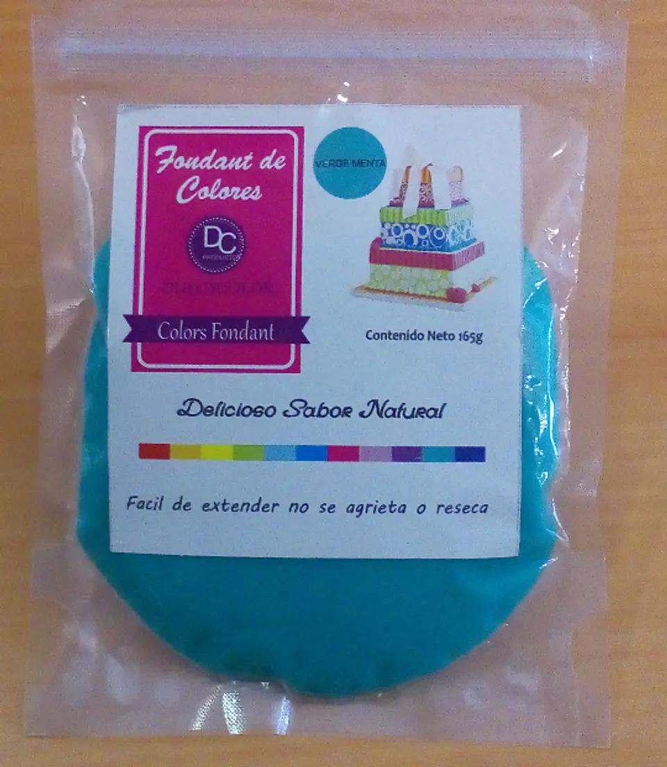  Fondant Dulcycolor 165g Verde Menta 1