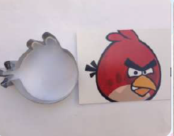  Cortador de acero inox. Angry rojo