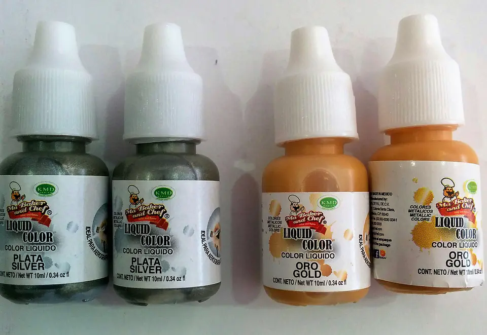  Color liquido 10 ml plata metalico 1