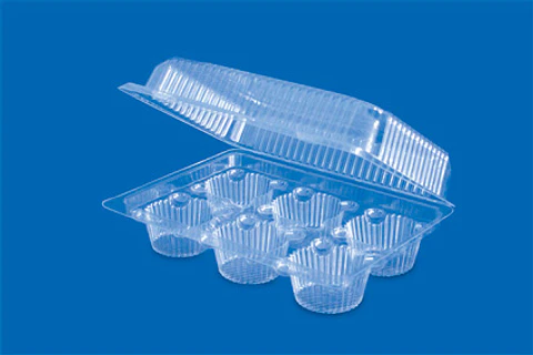  Bisagra de PS/T M2416 para 6 cupcakes