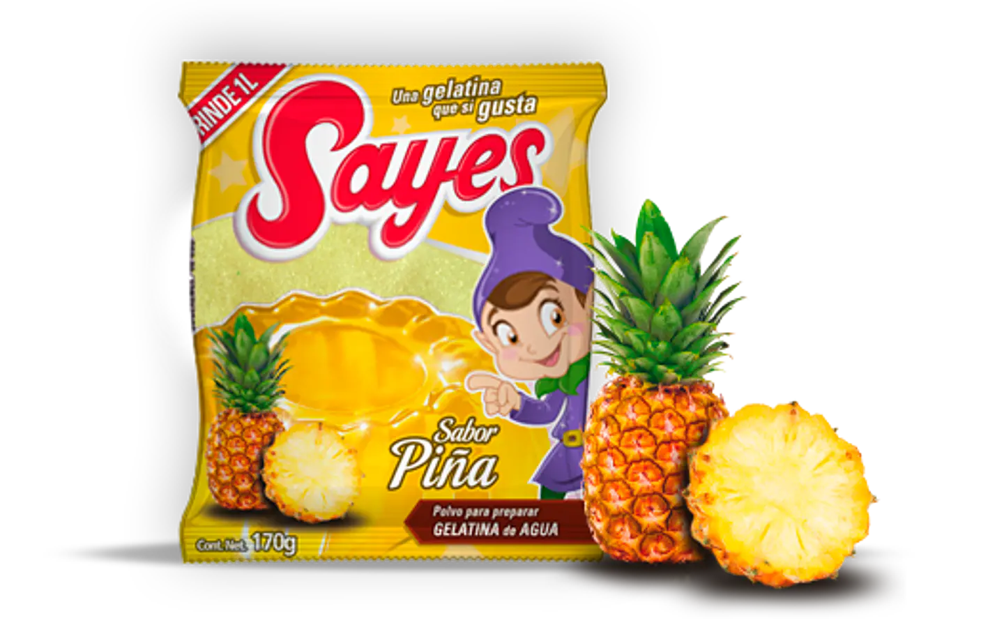  Gelatina Sayes Pi�a 120gr 1