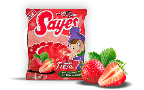  Gelatina Sayes Fresa Agua 120gr