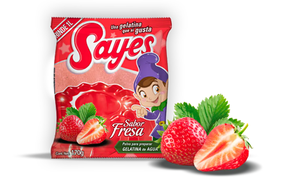  Gelatina Sayes Fresa Agua 120gr 1
