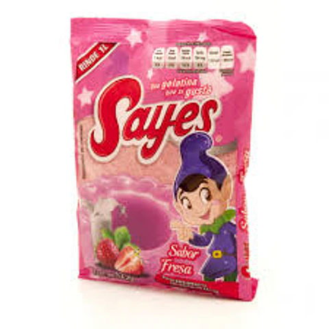  Gelatina Sayes Fresa leche 120gr