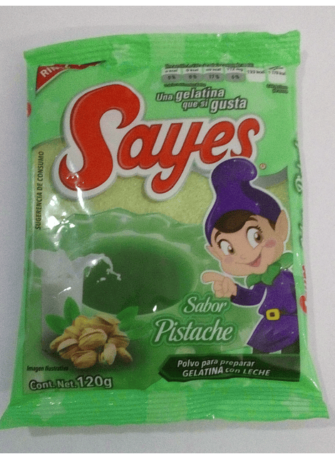 GELATINA SAYES PISTACHE 170GR