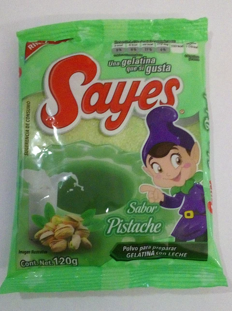  Gelatina Sayes Pistache 120gr